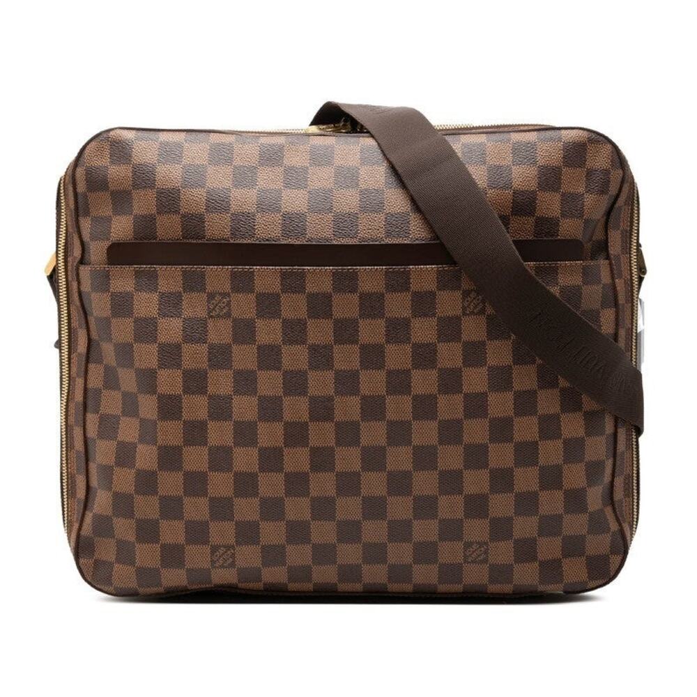 Louis Vuitton Damier Ebene Dorsoduro Shoulder Bag Brown